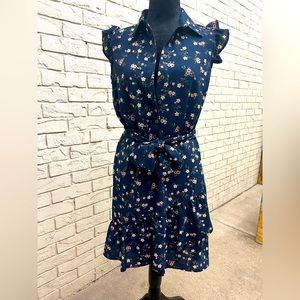 Front half button down dress